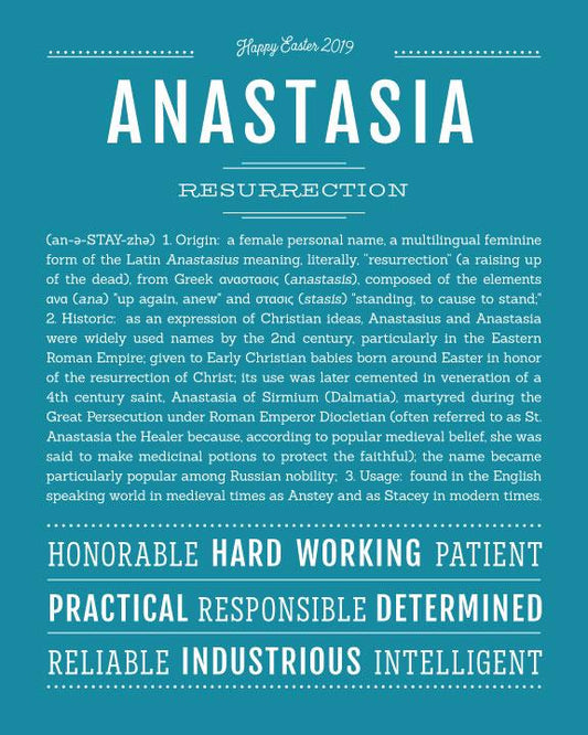 What Does the Name Anastasia Have in Common with Easter?