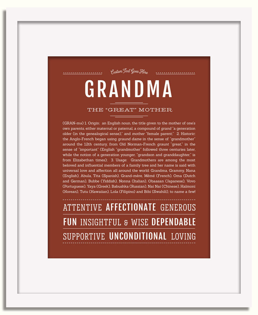 Frame Options | Bordeaux | White Frame, Matted