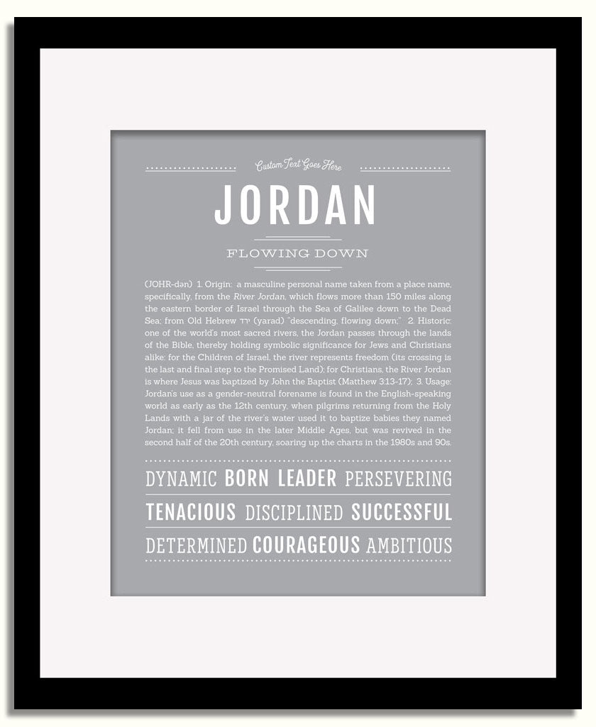 Frame Options | Sage | Black Frame, Matted