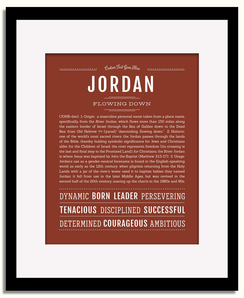 Frame Options | Bordeaux | Black Frame, Matted