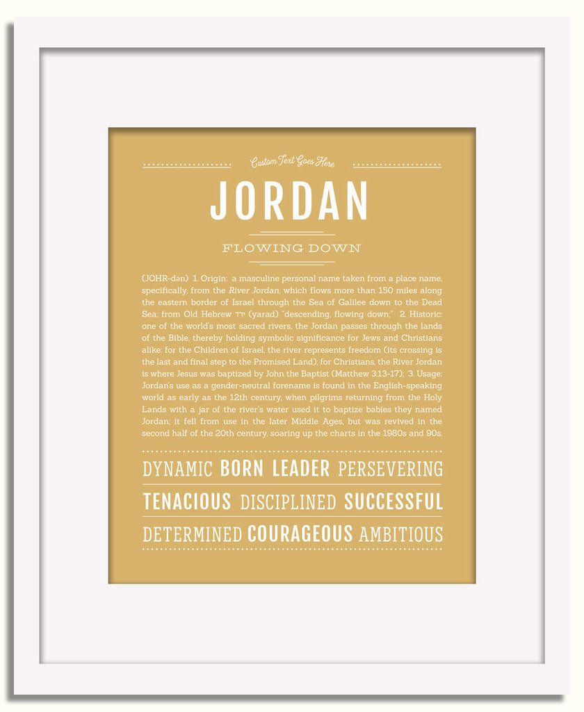 Frame Options | Matte Gold | White Frame, Matted