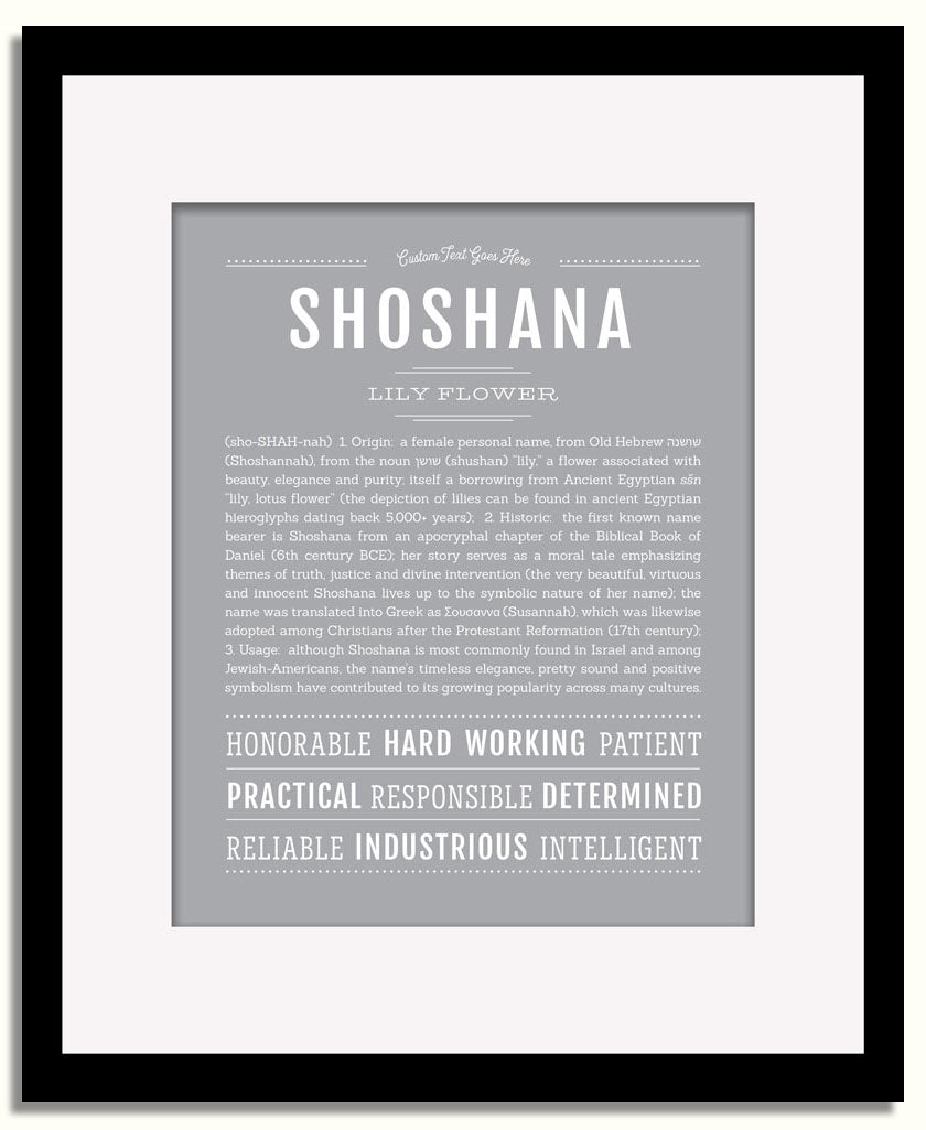 Frame Options | Sage | Black Frame, Matted