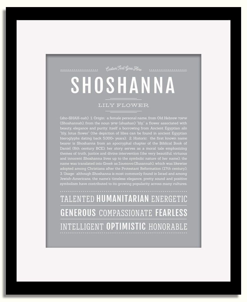 Frame Options | Sage | Black Frame, Matted