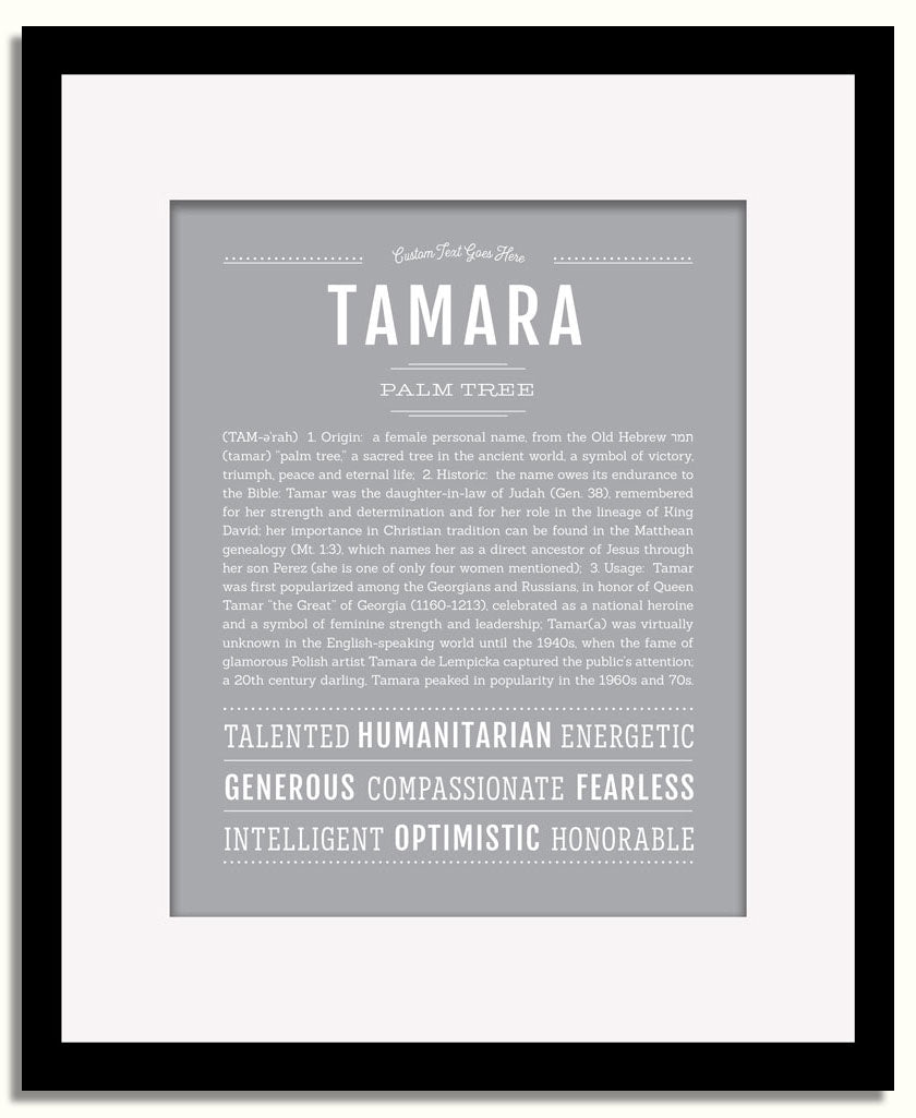 Frame Options | Sage | Black Frame, Matted