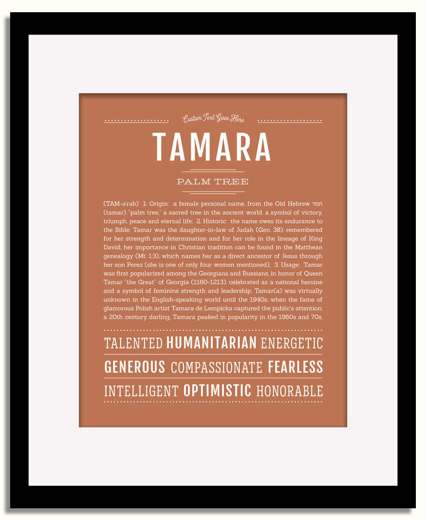 Frame Options | Terra Cotta | Black Frame, Matted