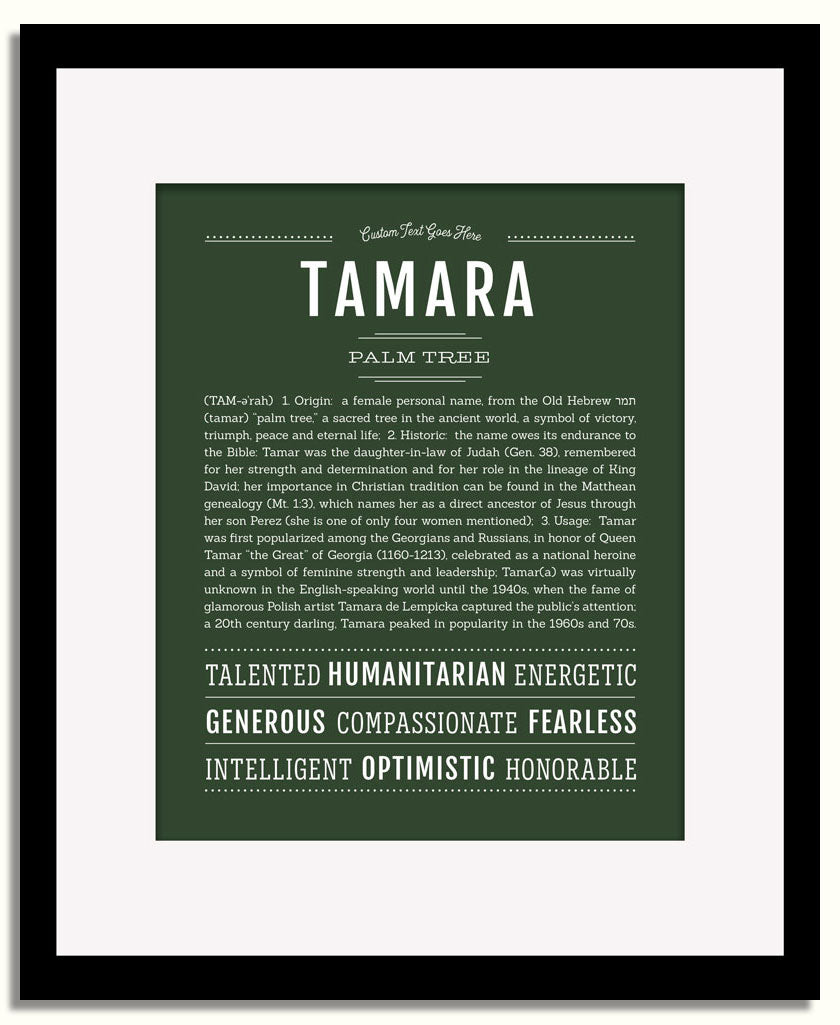 Frame Options | Deep Forest | Black Frame, Matted
