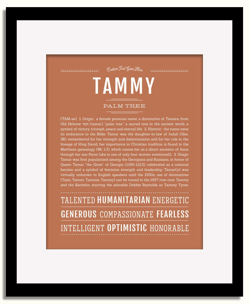 Frame Options | Terra Cotta | Black Frame, Matted