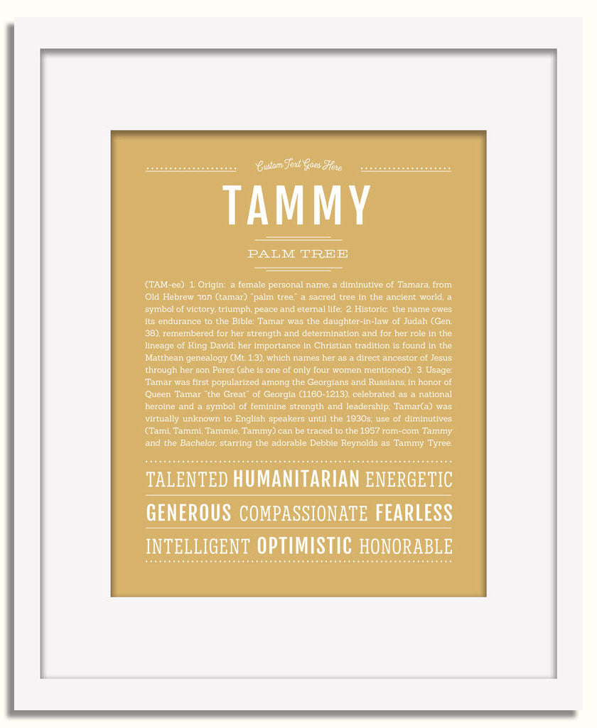Frame Options | Matte Gold | White Frame, Matted
