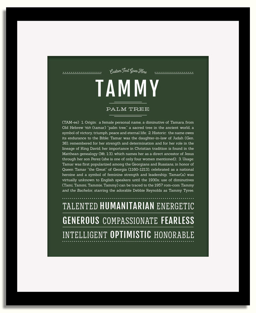 Frame Options | Deep Forest | Black Frame, Matted
