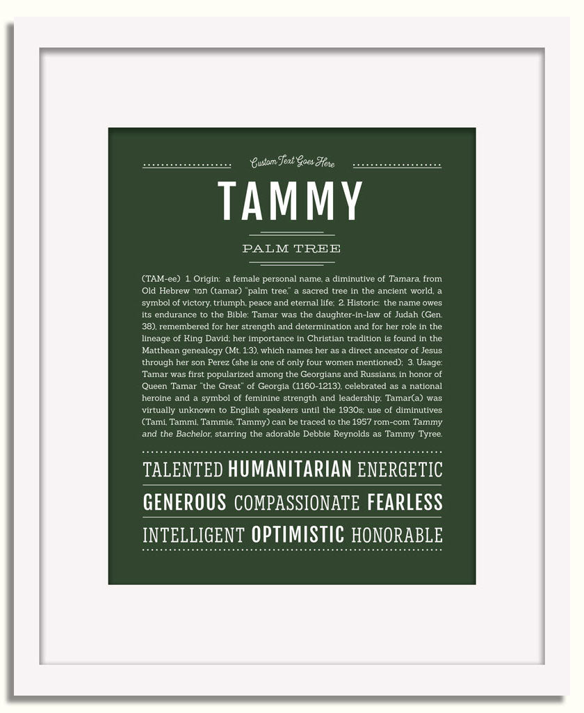 Frame Options | Deep Forest | White Frame, Matted