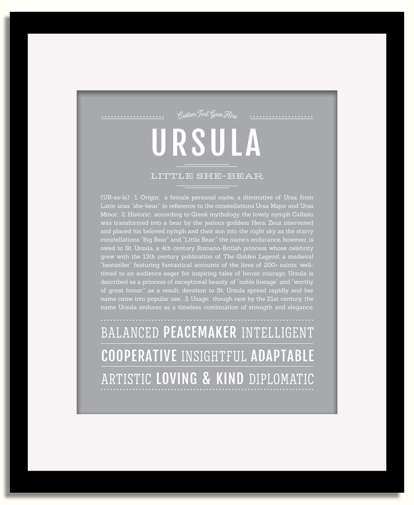 Frame Options | Sage | Black Frame, Matted