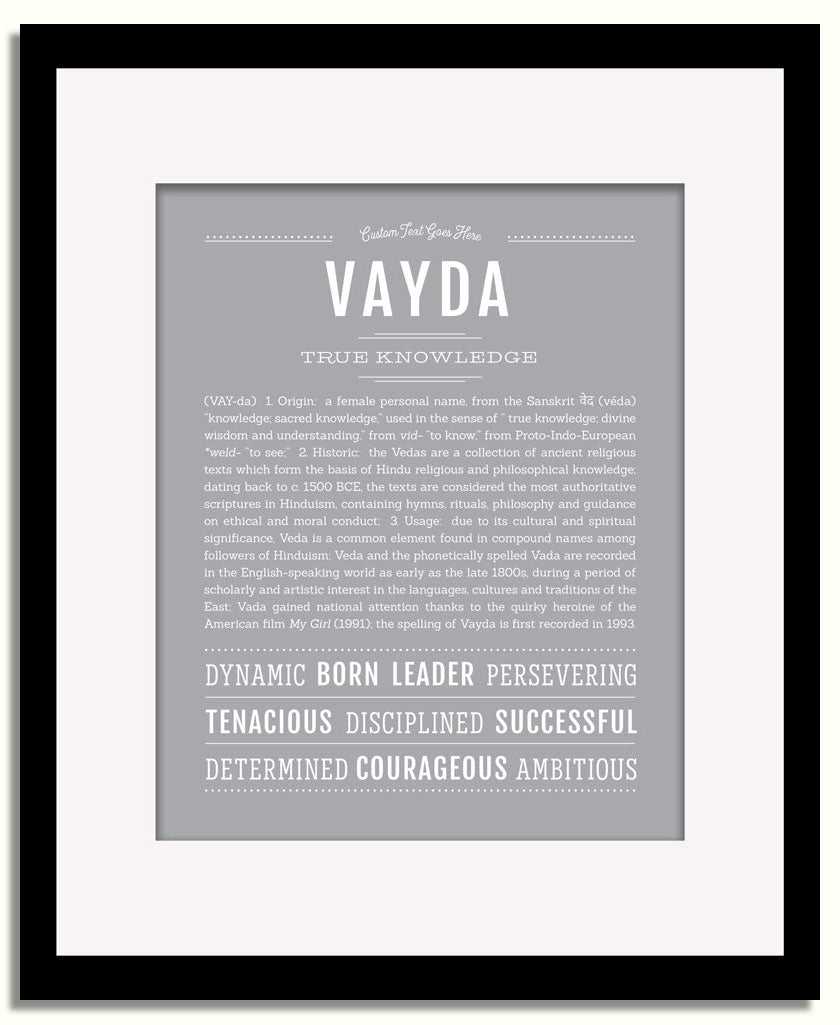 Frame Options | Sage | Black Frame, Matted