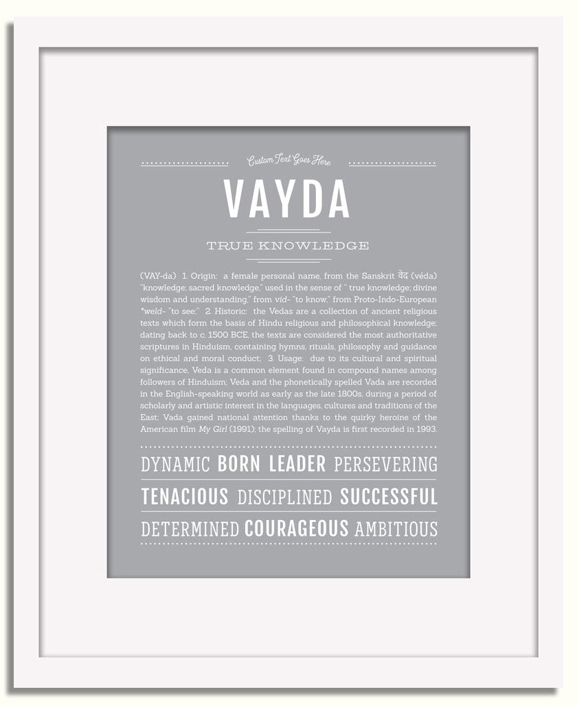 Frame Options | Light Gray | White Frame, Matted