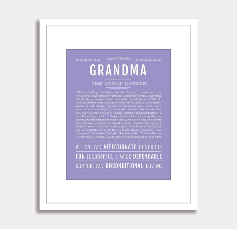 Frame Options | Light Blue | White Frame, Matted