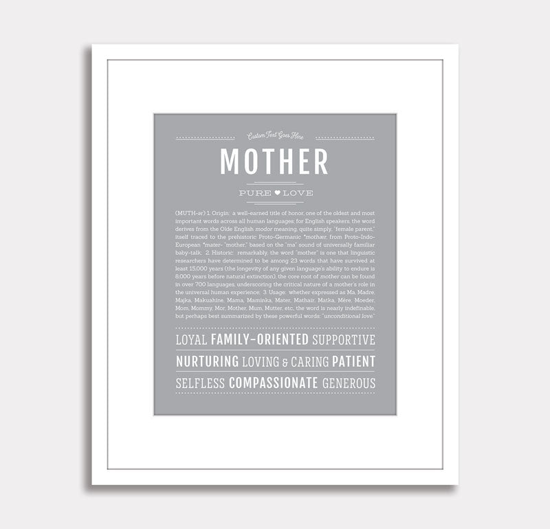 Frame Options | Light Gray | White Frame, Matted