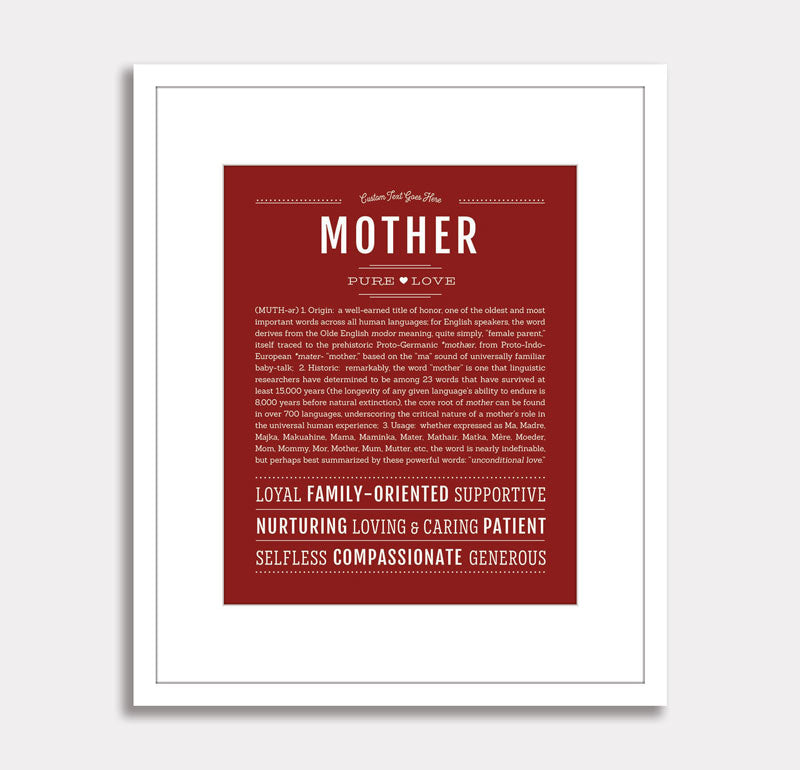 Frame Options | Orange | White Frame, Matted