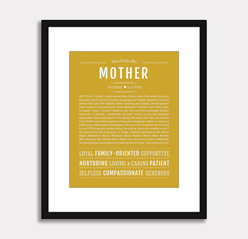 Frame Options | Hunter Green | Black Frame, Matted