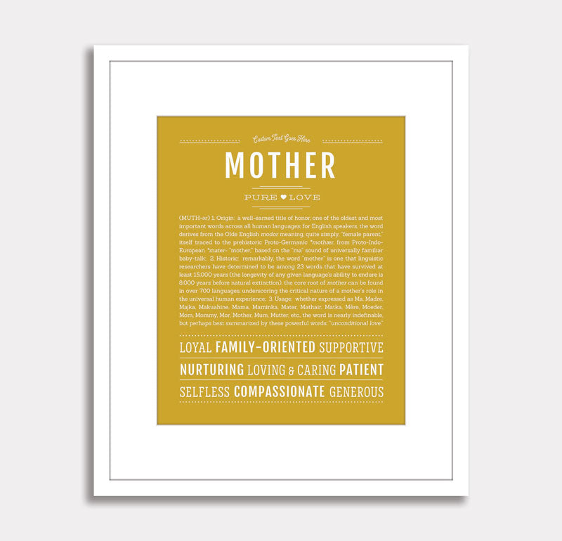 Frame Options | Hunter Green | White Frame, Matted