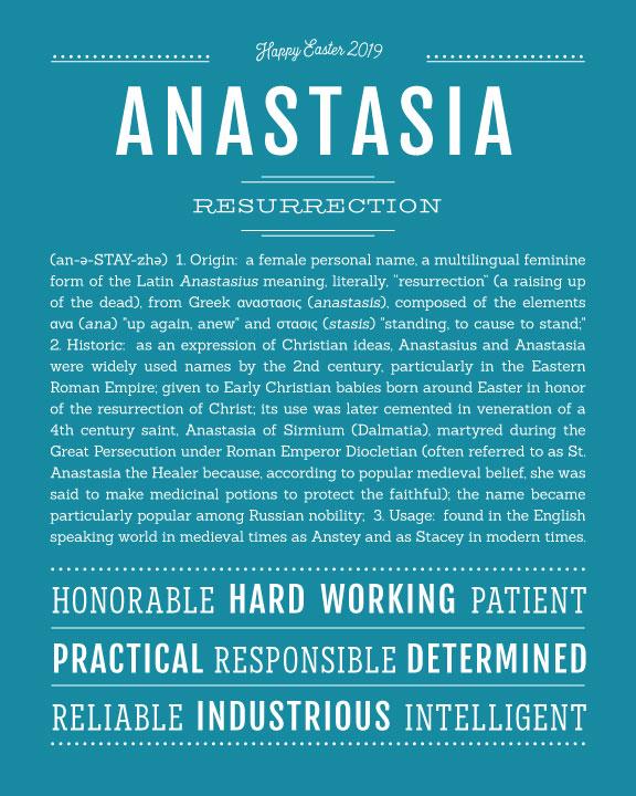 What Does the Name Anastasia Have in Common with Easter?