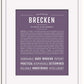 Frame Options | Deep Purple | White Frame, Matted