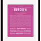 Frame Options | Dark Pink | Black Frame, Matted