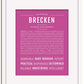 Frame Options | Dark Pink | White Frame, Matted