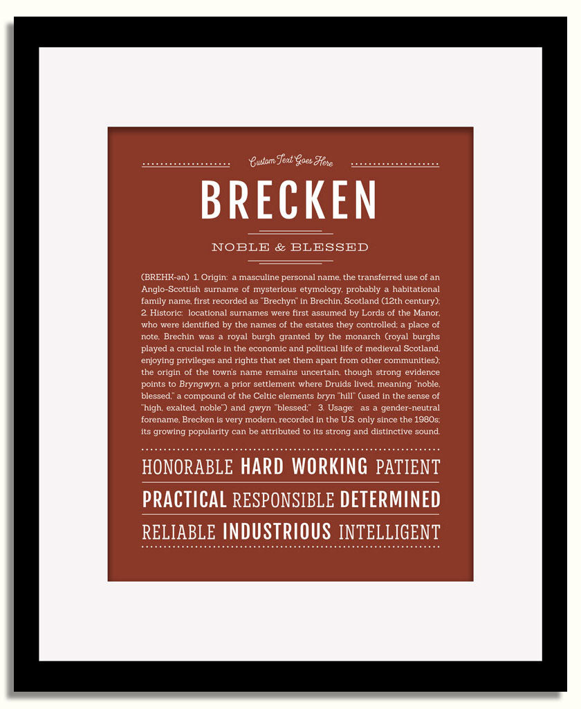 Frame Options | Bordeaux | Black Frame, Matted