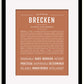 Frame Options | Terra Cotta | Black Frame, Matted
