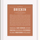 Frame Options | Terra Cotta | White Frame, Matted