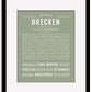 Frame Options | Sage | Black Frame, Matted