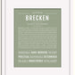 Frame Options | Sage | White Frame, Matted