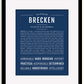 Frame Options | Midnight Blue | Black Frame, Matted