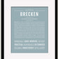 Frame Options | Powder Blue | Black Frame, Matted
