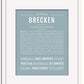 Frame Options | Powder Blue | White Frame, Matted