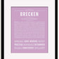 Frame Options | Lilac | Black Frame, Matted