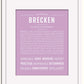 Frame Options | Lilac | White Frame, Matted