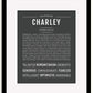 Frame Options | Charcoal Gray | Black Frame, Matted