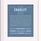 Frame Options | Steele Blue | White Frame, Matted