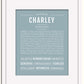 Frame Options | Powder Blue | White Frame, Matted