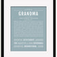 Frame Options | Powder Blue | Black Frame, Matted