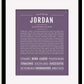 Frame Options | Deep Purple | Black Frame, Matted