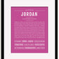 Frame Options | Dark Pink | Black Frame, Matted
