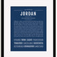 Frame Options | Midnight Blue | Black Frame, Matted