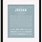 Frame Options | Powder Blue | Black Frame, Matted