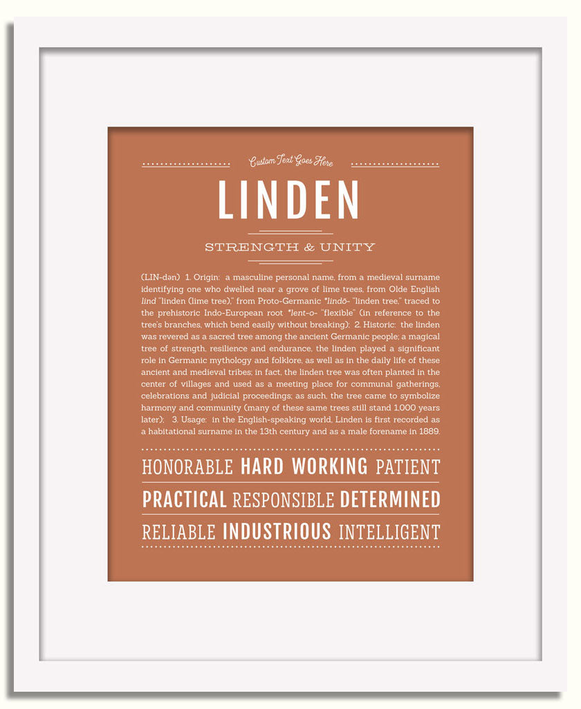 Frame Options | Terra Cotta | White Frame, Matted