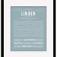 Frame Options | Powder Blue | Black Frame, Matted