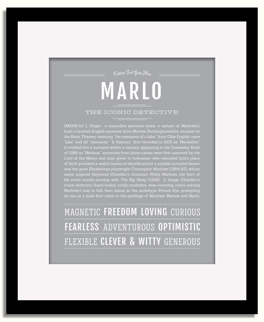 Frame Options | Sage | Black Frame, Matted