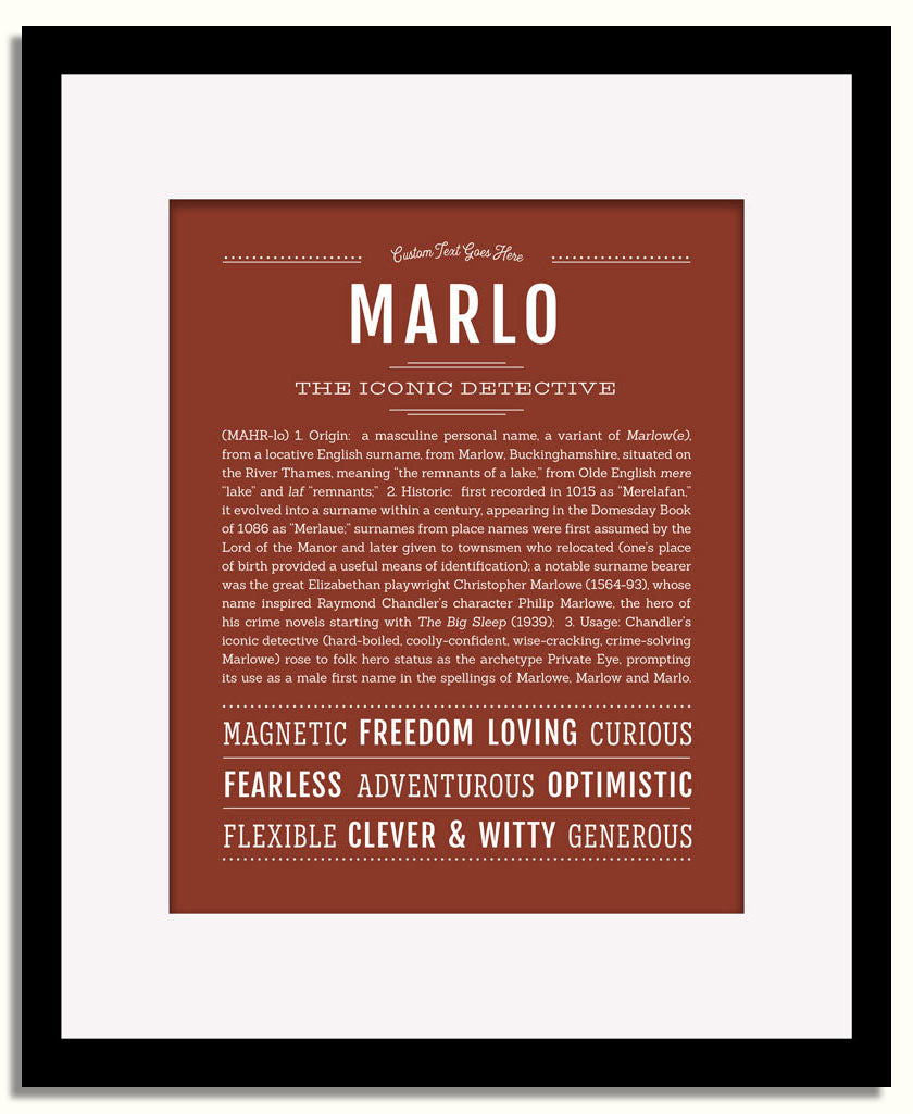 Frame Options | Bordeaux | Black Frame, Matted