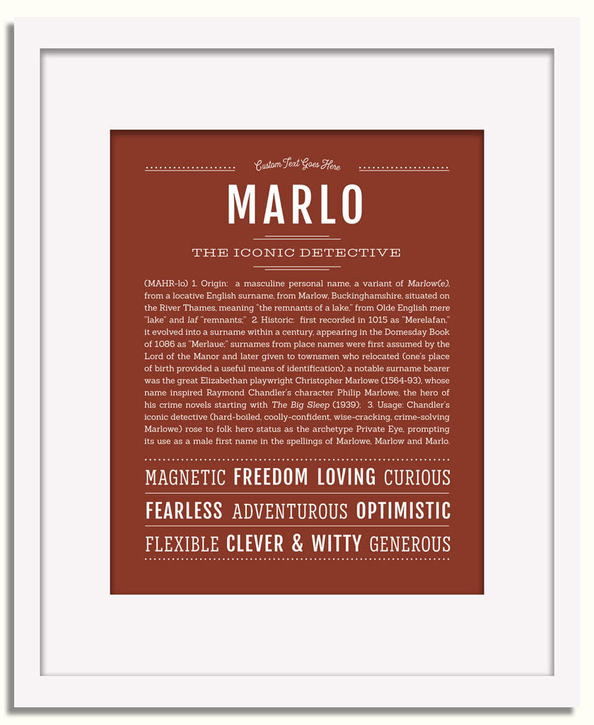 Frame Options | Bordeaux | White Frame, Matted