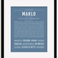 Frame Options | Steele Blue | Black Frame, Matted